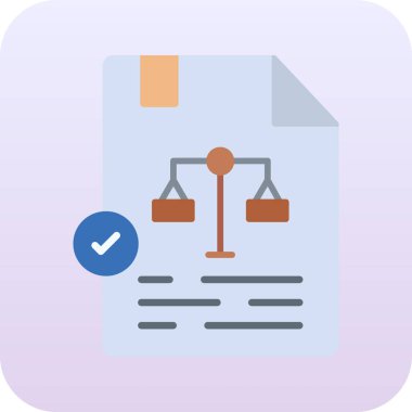 sözleşme ikonu vektör illüstrasyonu