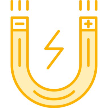 Elektrik enerji simgesinin vektör illüstrasyonu