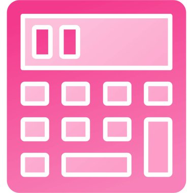 hesap makinesi simgesi, vektör illüstrasyonu