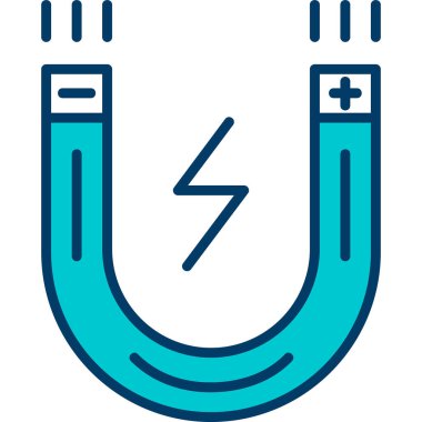 mıknatıs simgesi modern vektör illüstrasyon arkaplanı