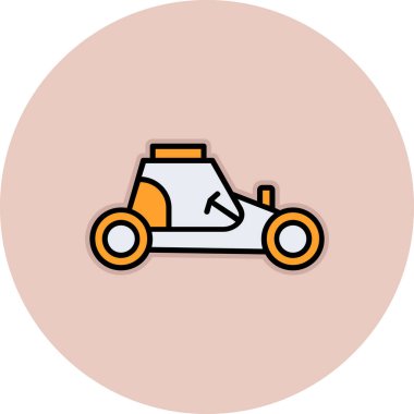 motosiklet simgesi vektör illüstrasyonu