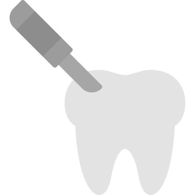 Diş bakımı ikonu. Basit tasarım vektörü çizimi beyaz arkaplanda izole edildi