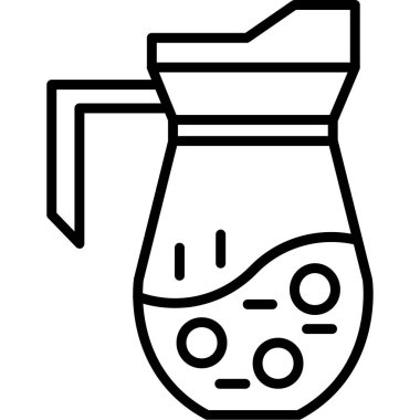 içki ikonu. İçecek simgesi vektörünün basit tasarımı