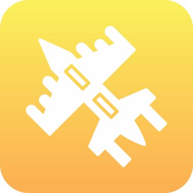 uçak simgesi, vektör illüstrasyonu