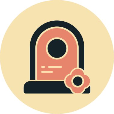 Güvenlik. Web simgesi basit illüstrasyon