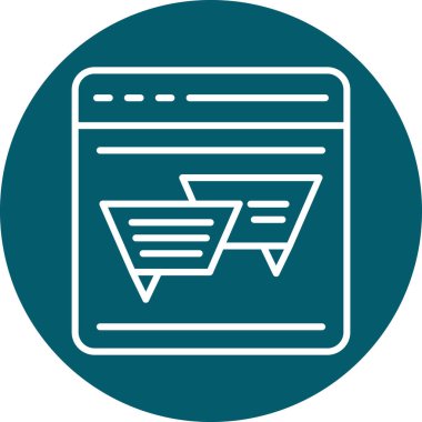 seo modern simgesinin vektör illüstrasyonu