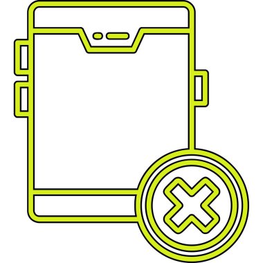 Mobil sembollü akıllı telefon çizim tasarımı