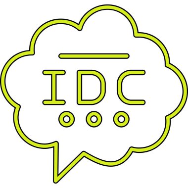 Bir bulut simgesinin vektör illüstrasyonu