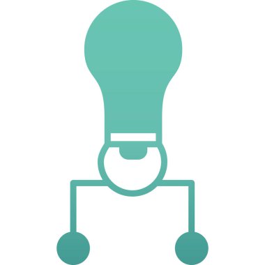 ampul simgesi vektör illüstrasyonu