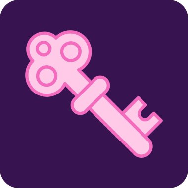 Anahtar simgesinin vektör illüstrasyonu