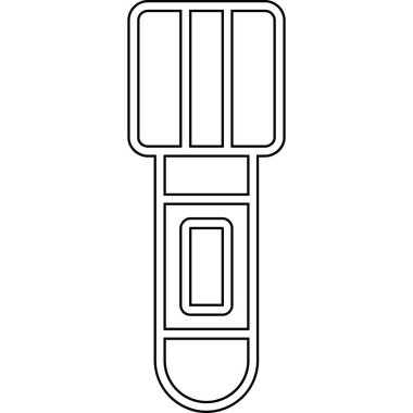 Tek bir harfin vektör illüstrasyonu