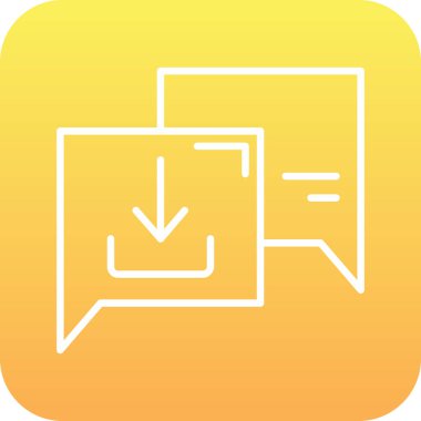 Vektör Chat Ico, vektör illüstrasyonu