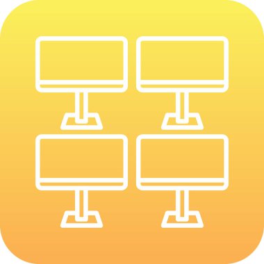 Ağ Paylaşımı. Vektör illüstrasyonu