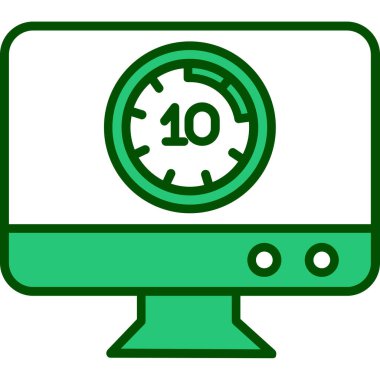 Saat. Web simgesi vektör illüstrasyonu