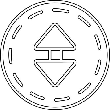 para para birimi simgesi ana hat biçiminde