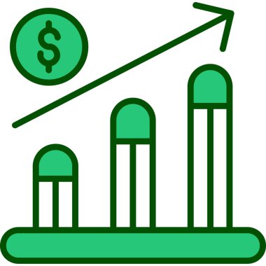 iş büyüme vektör simgesi