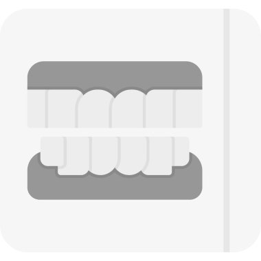 diş simgesi vektör illüstrasyonu