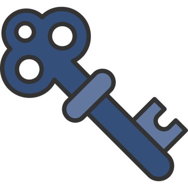 Anahtar. Web simgesi basit illüstrasyon