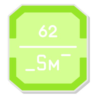 yeşil ve mavi numara 6