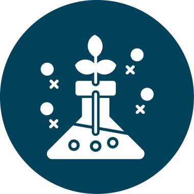 Bir bitki simgesinin vektör illüstrasyonu