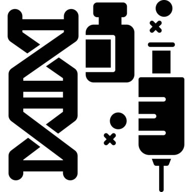 DNA simgesi vektör illüstrasyonu