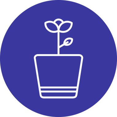 çiçek simgesi vektör illüstrasyonu