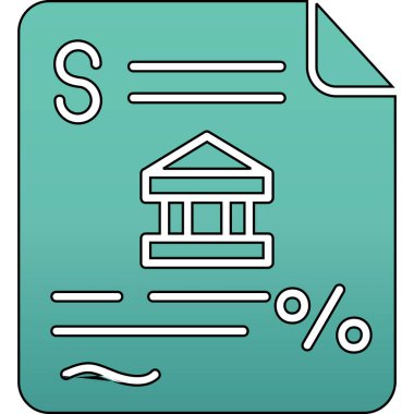 Banka oluşturma vektör simgesi