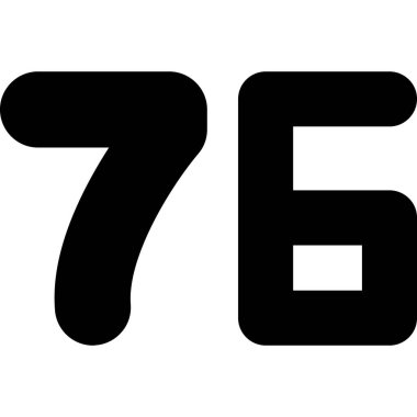 Beyaz arkaplanda 777 siyah numara.