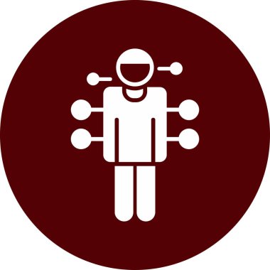 İnsan simgesinin vektör illüstrasyonu