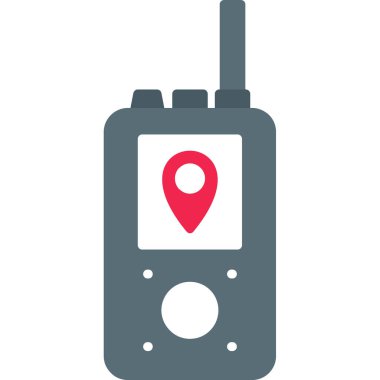 gps düz vektör simgesi