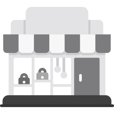 mağaza simgesini basit dizaynda sakla