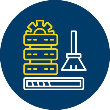 Yapılandırma simgesi soyut arkaplanda izole edildi