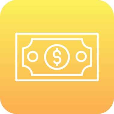 Dolar simgesi vektör çizim logosu