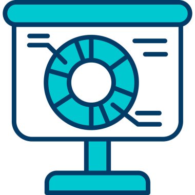 fan simgesi ve vektör illüstrasyonu beyaz arkaplanda izole edildi