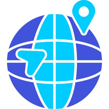 konum haritası dünya simgesi