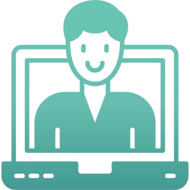 çevrimiçi web vektör illüstrasyonu