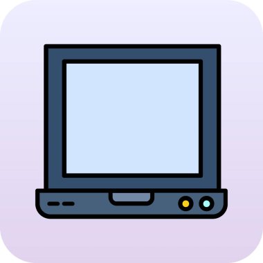 Ekranlı TV, vektör simgesi