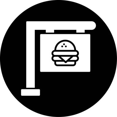 Gıda simgesinin vektör illüstrasyonu