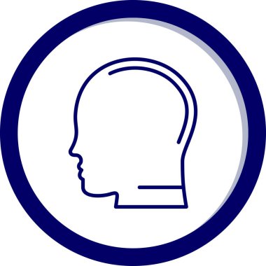 Beyni olan bir adamın vektör çizimi