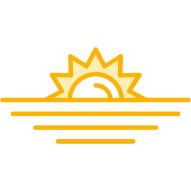 gündoğumu logo tasarım vektörü şablonu