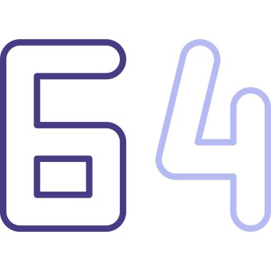 beş numaralı simge vektör çizimi tasarımı