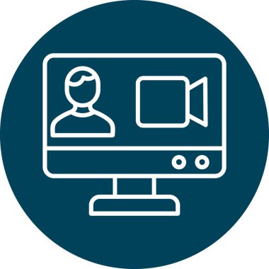 video simgesi vektör illüstrasyonu