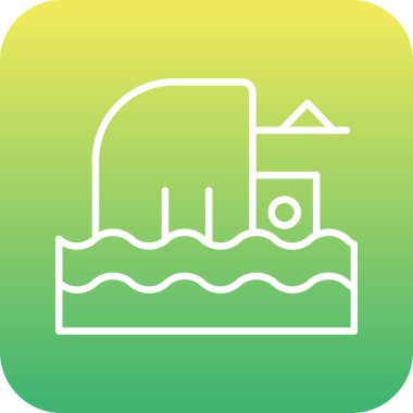 Batık ağ simgesi, vektör illüstrasyonu