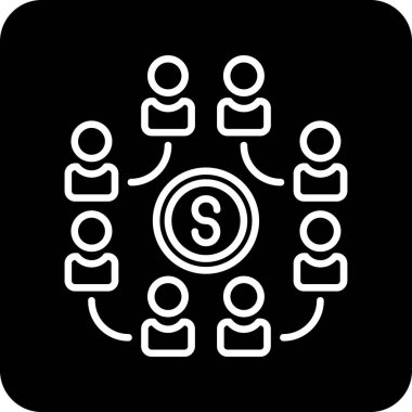 iş yönetimi simgesi, vektör illüstrasyonu