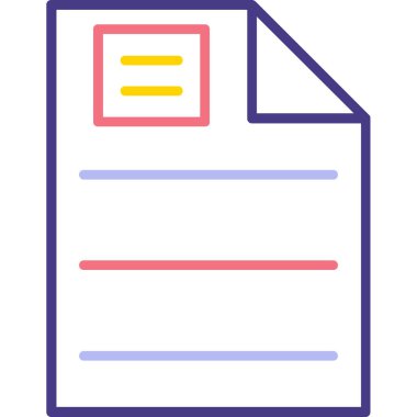 dosya belgesi vektör illüstrasyonu