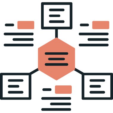 veri sunucu simgesi vektör illüstrasyonu