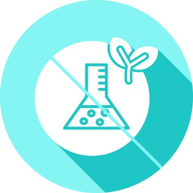 Bilim ve teknoloji renkli vektör simgesi.