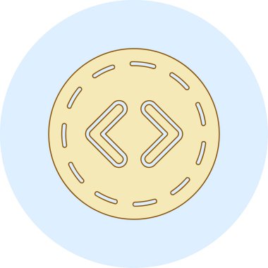 Bozuk para. Web simgesi basit illüstrasyon