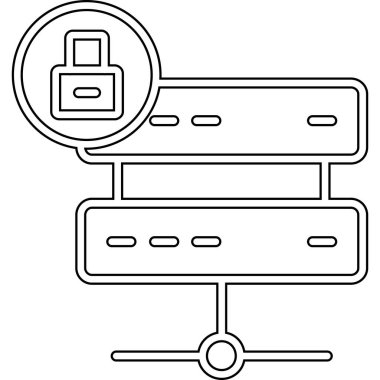 sunucu sunucu simgesi ana hat biçiminde