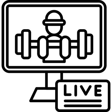 canlı spor vektör simgesi